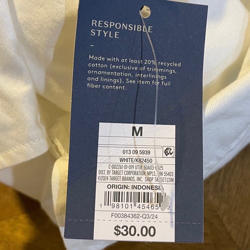 Universal Thread White Button Down Tunic Long Shi… - image 4